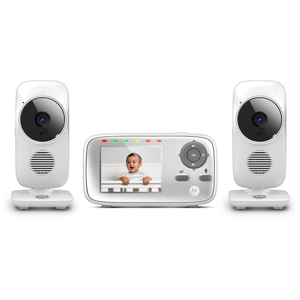 Video Baby Monitor with 2 Cameras Motorola MBP483-2 - White Refurbished - Motorola refurbished available on Backmarket
