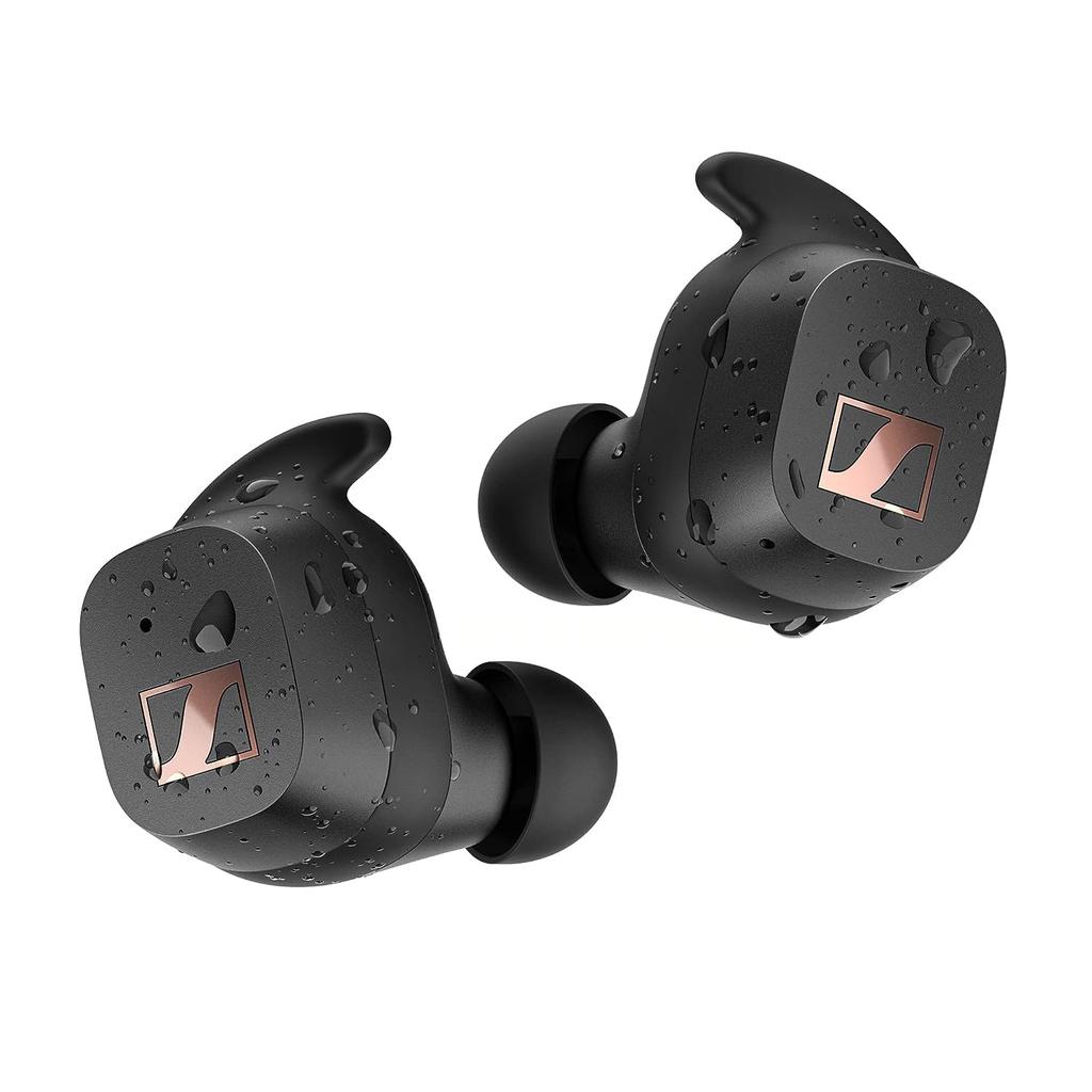 Sennheiser Sport True Wireless Earbud Noise-Cancelling Bluetooth Earphones - Black Refurbished - Sennheiser refurbished available on Backmarket