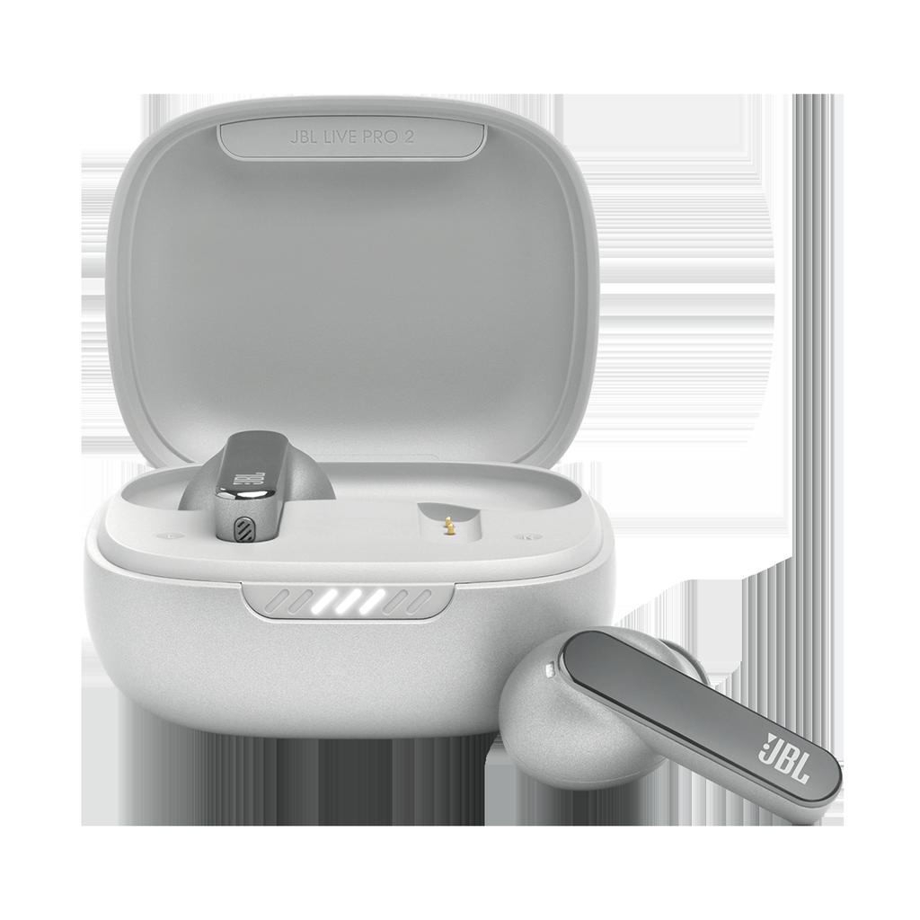 Jbl Live Pro 2 TWS Noise cancelling Headphone Bluetooth - Silver Reconditionné - JBL refurbished available on Backmarket