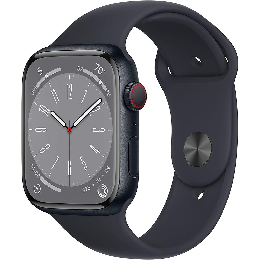 Apple Watch () GPS + Cellular 45 mm - Aluminium Midnight - Sport band Midnight Reconditionné - Apple refurbished available on Backmarket
