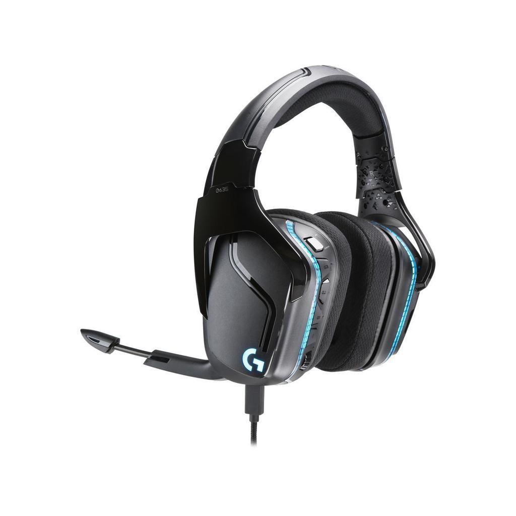 Logitech G635 7.1 Noise cancelling Gaming Headphone with microphone - Black Refurbished - Logitech refurbished available on Backmarket