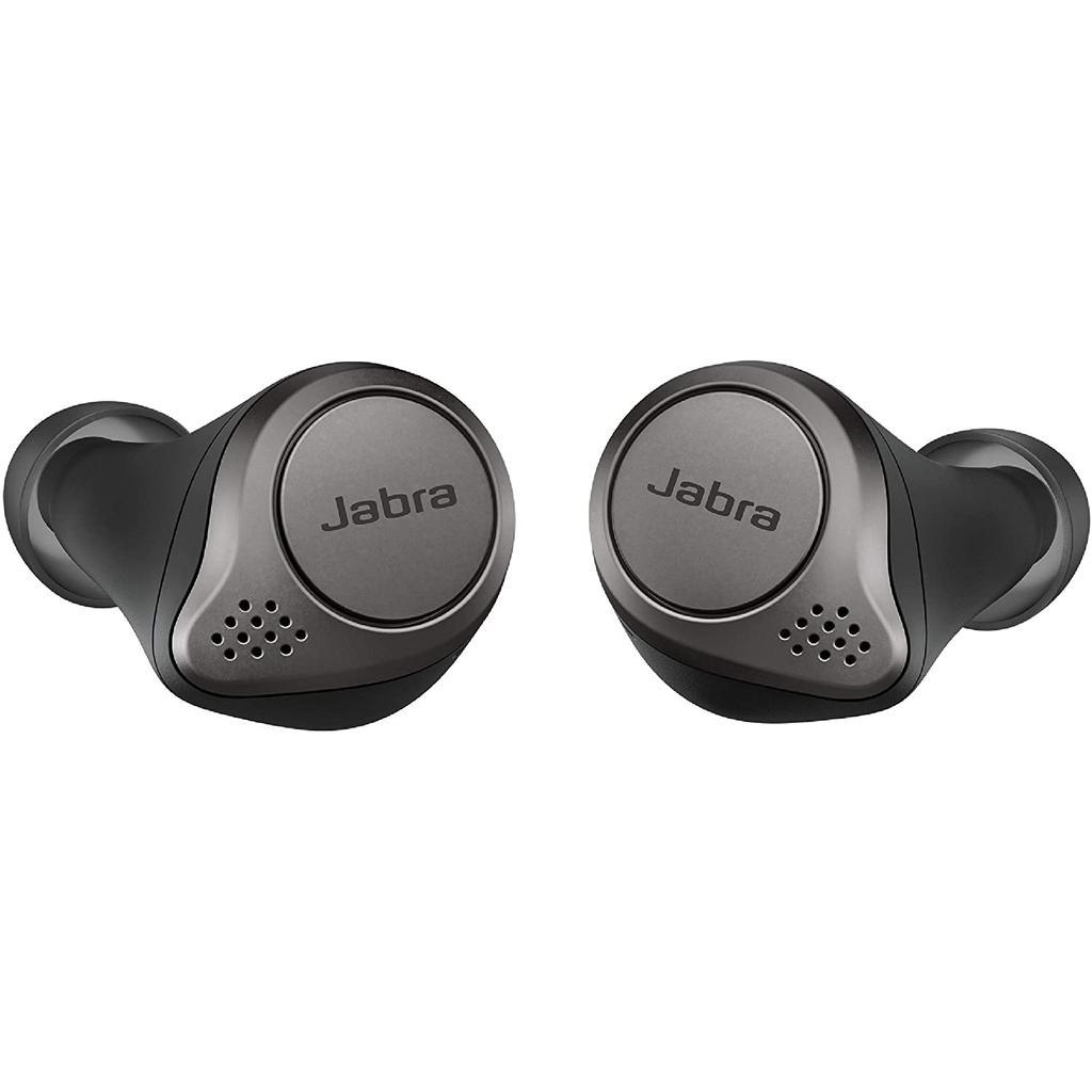 Jabra Elite 75T Earbud Noise-Cancelling Bluetooth Earphones - Black Reconditionné - Jabra refurbished available on Backmarket