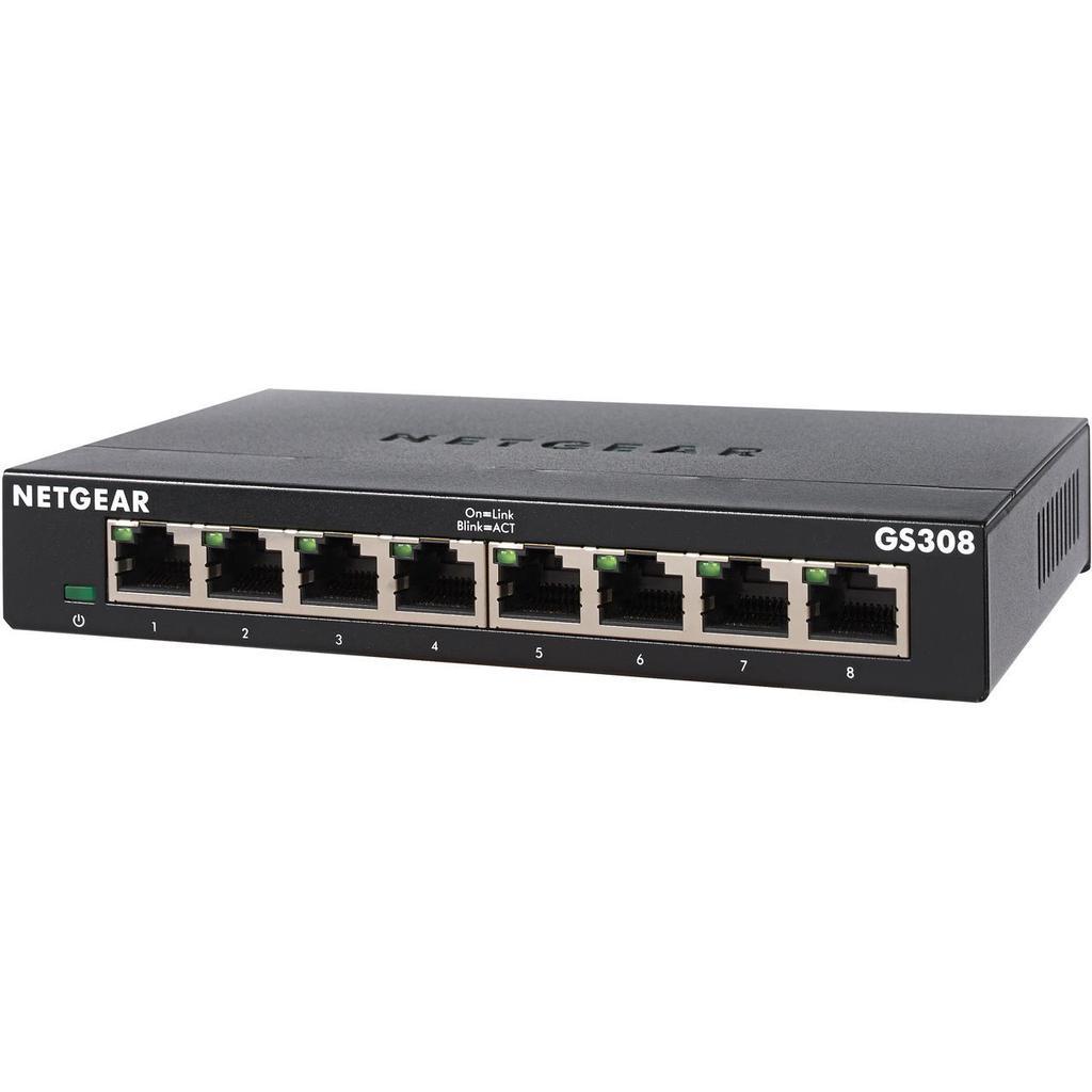 Netgear Inc. GS308-300PAS hubs & switches Refurbished - Netgear refurbished available on Backmarket