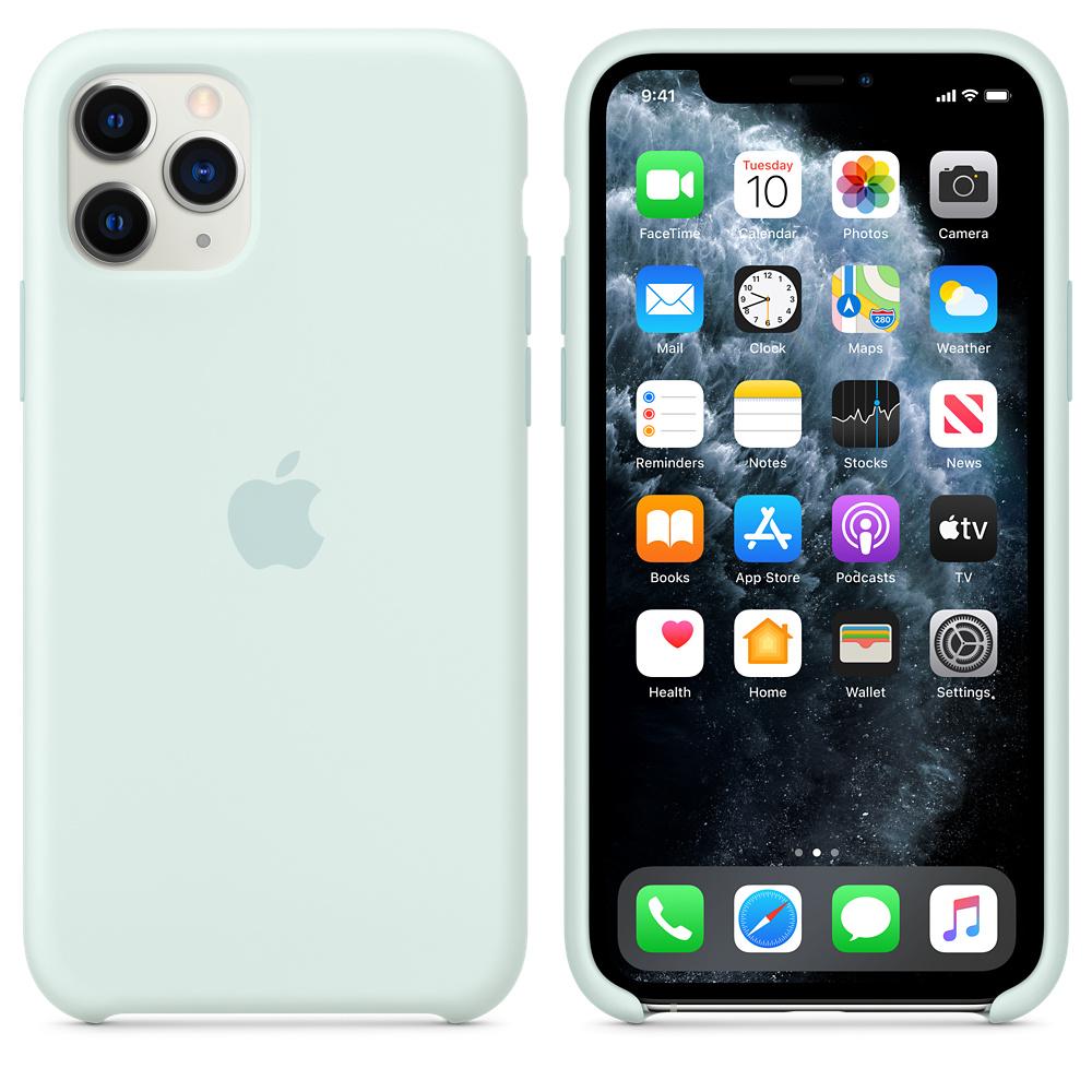 Apple Case iPhone 11 Pro - Silicone Seafoam Refurbished - Apple refurbished available on Backmarket