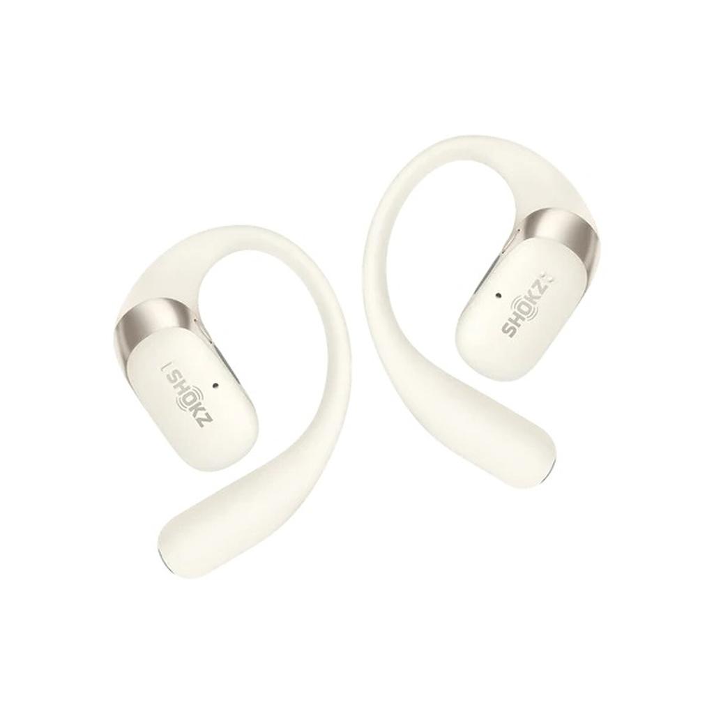 Shokz OpenFit 2 Earbud Noise-Cancelling Bluetooth Earphones - Beige Refurbished - Shokz (also known as AfterShokz) refurbished available on Backmarket