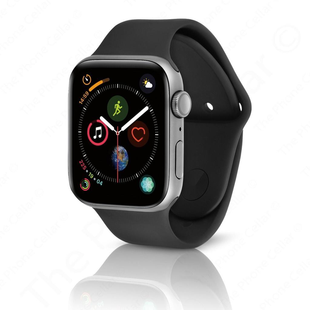 Apple Watch Series 6 (2020) GPS + Cellular 44 mm - Aluminium Silver - Sport band Black Reconditionné - Apple refurbished available on Backmarket