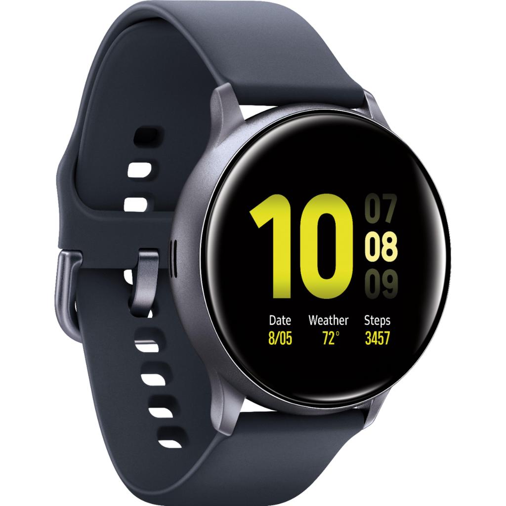 Samsung Smart Watch Galaxy Watch Active2 HR GPS - Aqua Black Reconditionné - Samsung refurbished available on Backmarket