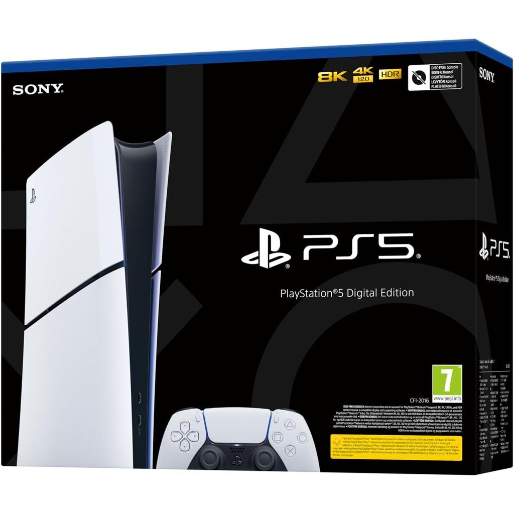 PlayStation 5 Slim Digital 825GB - White Refurbished - View 5 - Sony