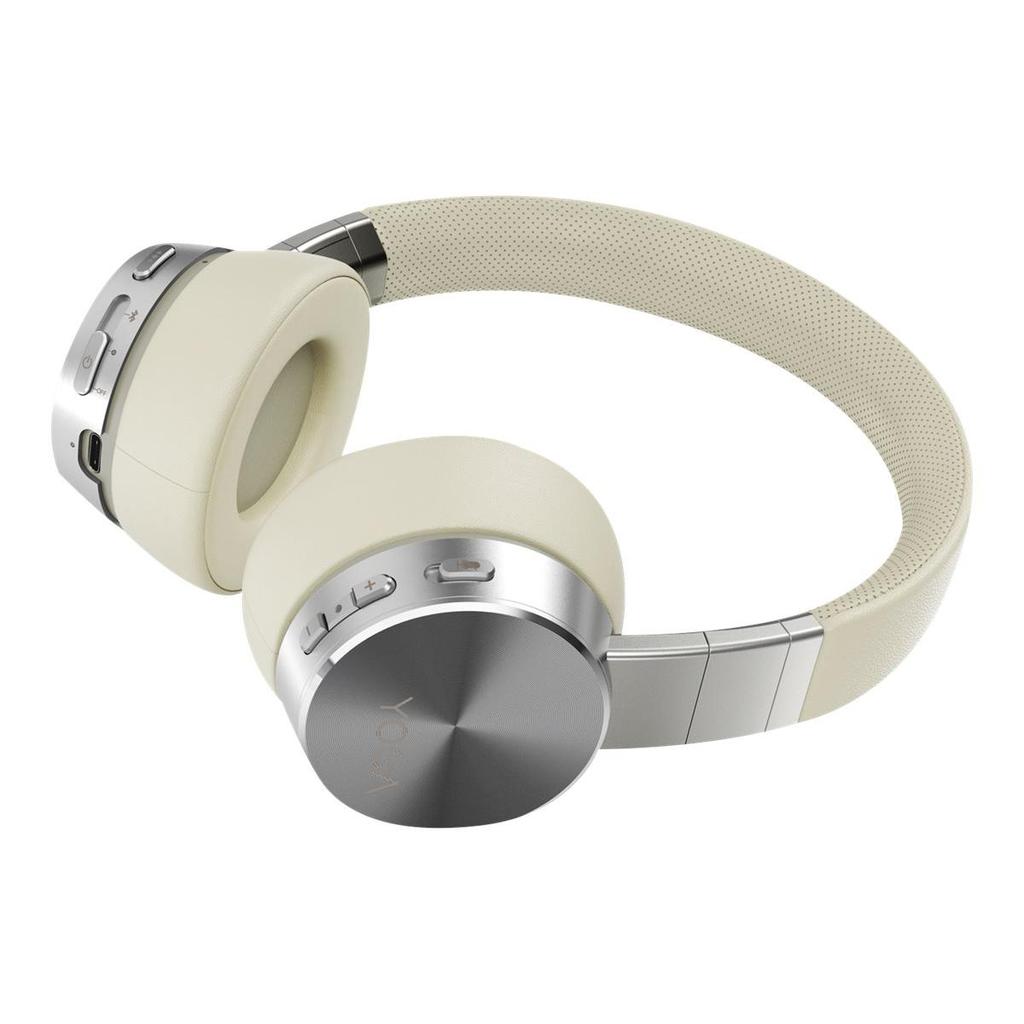 Lenovo Yoga Active GXD0U47643 Noise cancelling Headphone Bluetooth with microphone - Beige Reconditionné - Lenovo refurbished available on Backmarket