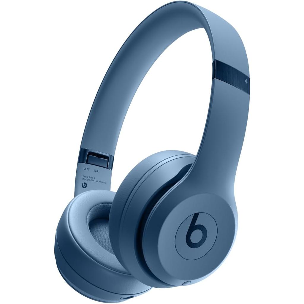 Beats Solo 4 Headphone Bluetooth with microphone - Slate Blue Refurbished - Beats by Dre refurbished available on Backmarket