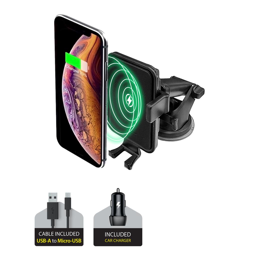 Powerp One-Touch Car Mount For Windshield/Dash/ Vent Smartphone Accessories Refurbished - N/A (Il n'y a pas assez d'in refurbished available on Backmarket