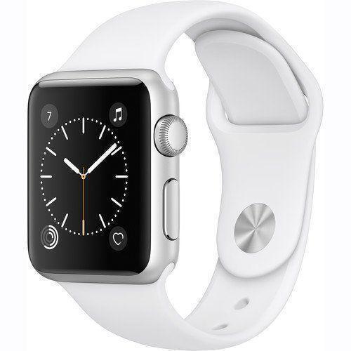 Apple Watch Series 3 (2017) GPS 42 mm - Aluminium Silver - Sport band White Reconditionné - Apple refurbished available on Backmarket