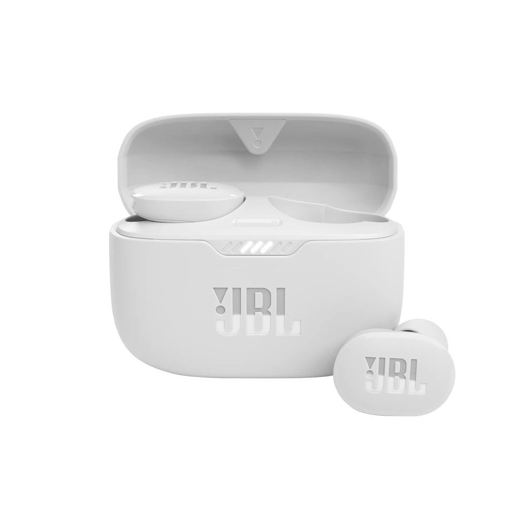 JBL Tune 130NC Earbud Noise-Cancelling Bluetooth Earphones - White Refurbished - JBL refurbished available on Backmarket