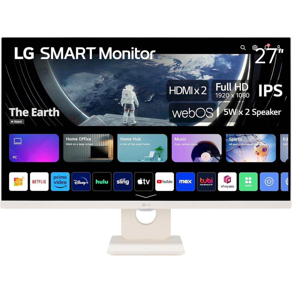 LG 27-inch Monitor 1920 x 1080 LCD (27SR50F-W) Refurbished - LG Electronics refurbished available on Backmarket