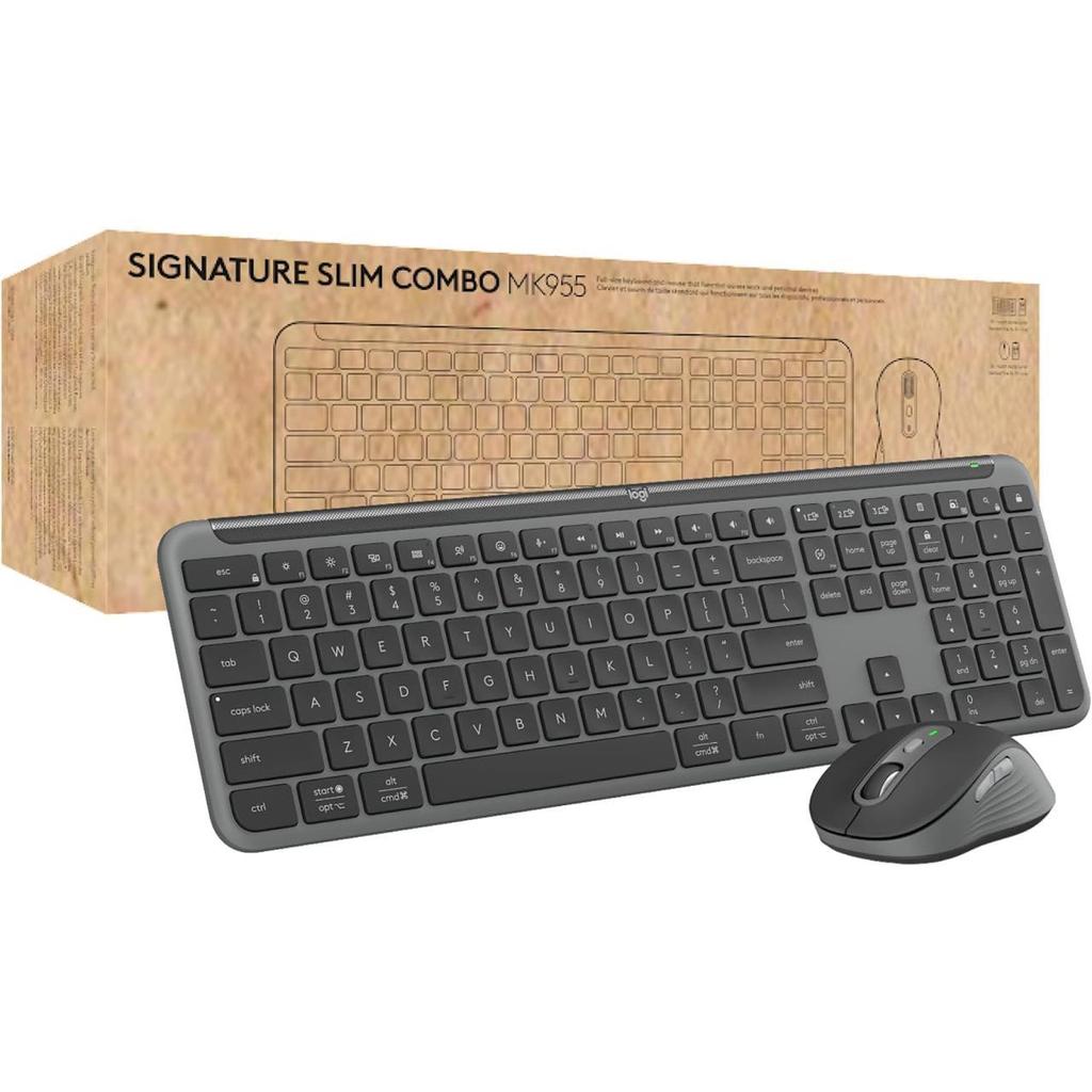 Buy Logitech Keyboard QWERTY Wireless Signature Slim MK955 Refurbished - $105.84 Logitech Keyboard QWERTY Wireless Signature Slim MK955 Refurbished - Logitech refurbished available on Backmarket