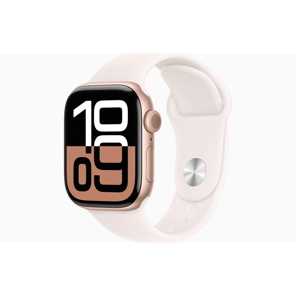 Apple Watch Series 10 (2024) GPS + Cellular 42 mm - Aluminium Rose Gold - Sport band Pink Reconditionné - Apple refurbished available on Backmarket
