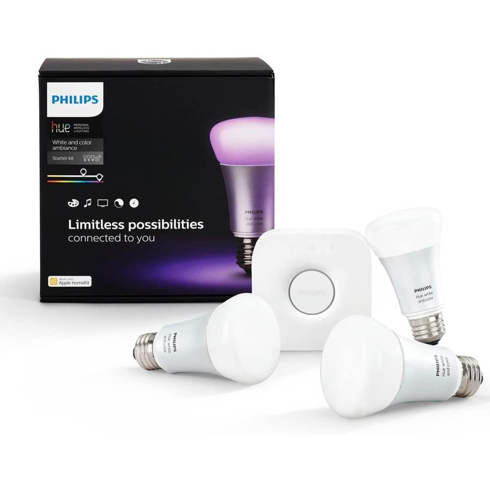 Philips Hue White and Color Ambiance A19 lighting Refurbished - Philips refurbished available on Backmarket