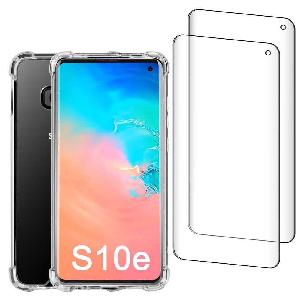 Galaxy S10e case and 2 protective screens - Recycled plastic - Transparent Reconditionné - EcoTech (si c'est une marque connue, sin refurbished available on Backmarket
