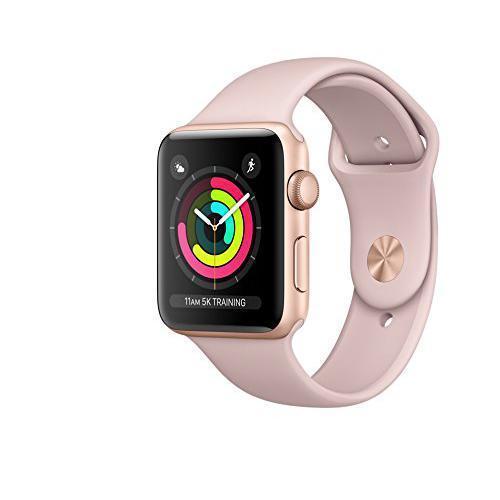 Apple Watch Series 3 (2017) GPS 38 mm - Aluminium Pink - Sport band Pink Reconditionné - Apple refurbished available on Backmarket