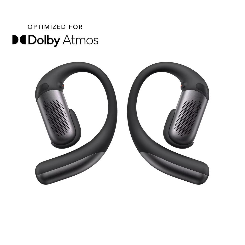 Shokz OpenFit Pro Earbud Noise-Cancelling Bluetooth Earphones - Black Refurbished - Shokz (also known as AfterShokz) refurbished available on Backmarket