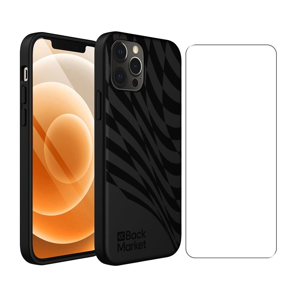 Back Market Case iPhone 12 Pro Max and protective screen - 100% Biodegradable - Black Wave Refurbished - Back Market refurbished available on Backmarket