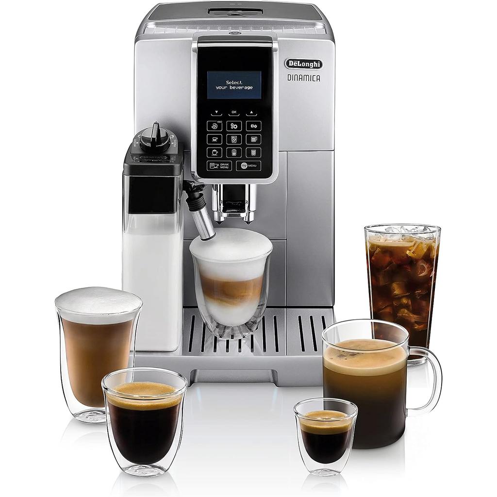 Espresso coffee machine combined De'Longhi Dinamica with LatteCrema Refurbished - De'Longhi refurbished available on Backmarket