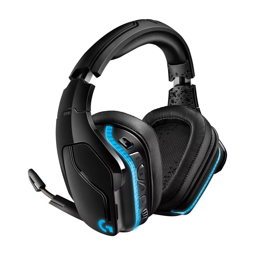 Logitech G935 Noise cancelling Gaming Headphone Bluetooth with microphone - Black Reconditionné - Logitech refurbished available on Backmarket