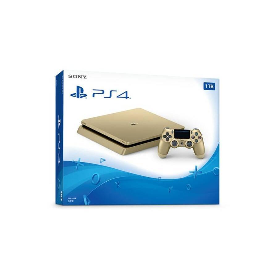 PlayStation 4 Slim 1000GB - Gold - Limited edition Gold Refurbished - Sony refurbished available on Backmarket