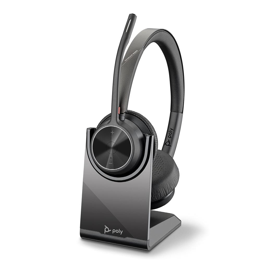 Plantronics Voyager 4320 Noise cancelling Headphone Bluetooth with microphone - Black Refurbished - Plantronics refurbished available on Backmarket