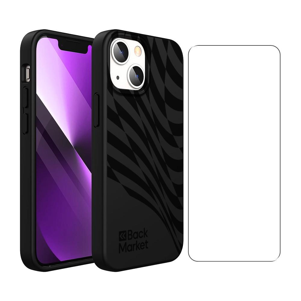 Back Market Case iPhone 13 and protective screen - 100% Biodegradable - Black Wave Reconditionné - Back Market refurbished available on Backmarket