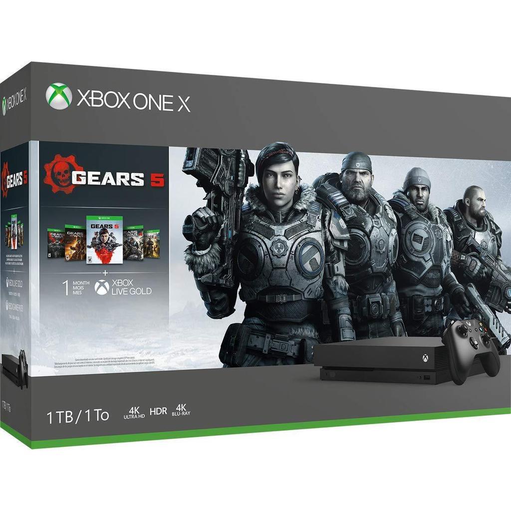 Xbox One X 1000GB - Black + Gears 5 Reconditionné - Microsoft refurbished available on Backmarket