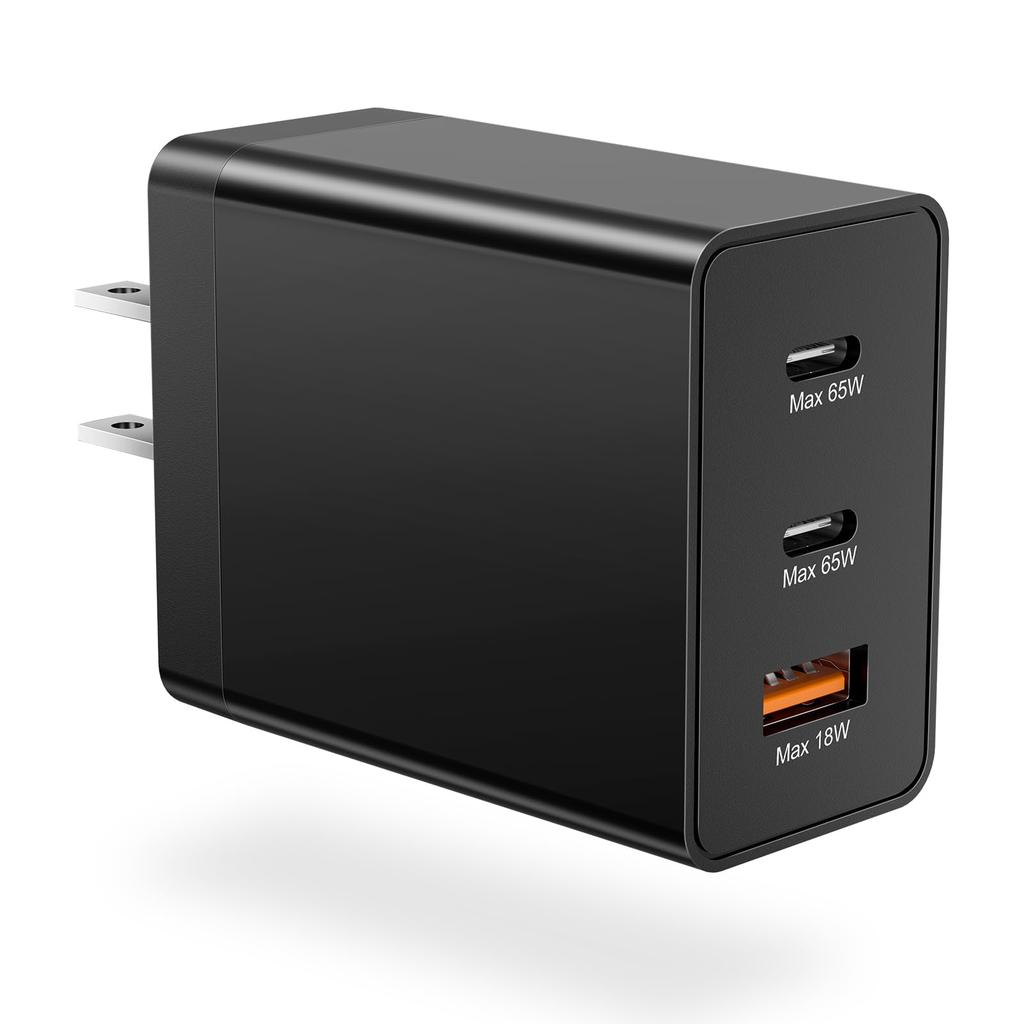 Powerp 65W Triple Port GAN Charger With Type C-C Cable Smartphone Accessories Refurbished - N/A (Il n'y a pas assez d'in refurbished available on Backmarket