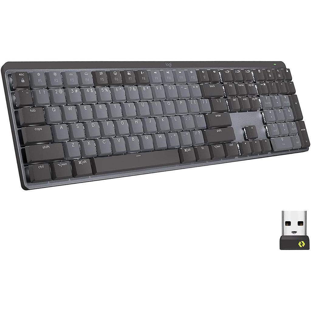 Logitech Keyboard QWERTY Wireless Backlit Keyboard MX Mechanical Wireless Refurbished - Logitech refurbished available on Backmarket