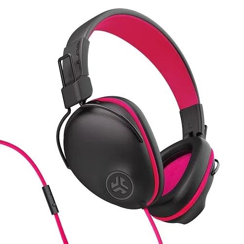 Jlab JBuddies Pro Noise cancelling Headphone Bluetooth with microphone - Black/Pink Refurbished - JLab Audio refurbished available on Backmarket
