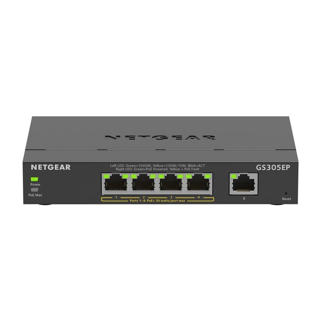 Switch Netgear Inc GS305EP-100NAS Refurbished - Netgear refurbished available on Backmarket