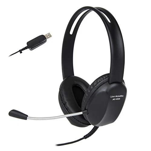 Cyber Acoustics AC4006 Noise cancelling Headphone Bluetooth with microphone - Black Refurbished - Cyber Acoustics refurbished available on Backmarket