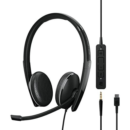Epos Sennheiser ADAPT 165T Headphone with microphone - Black Refurbished - Epos est une marque connue, mais il est possible qu'il refurbished available on Backmarket