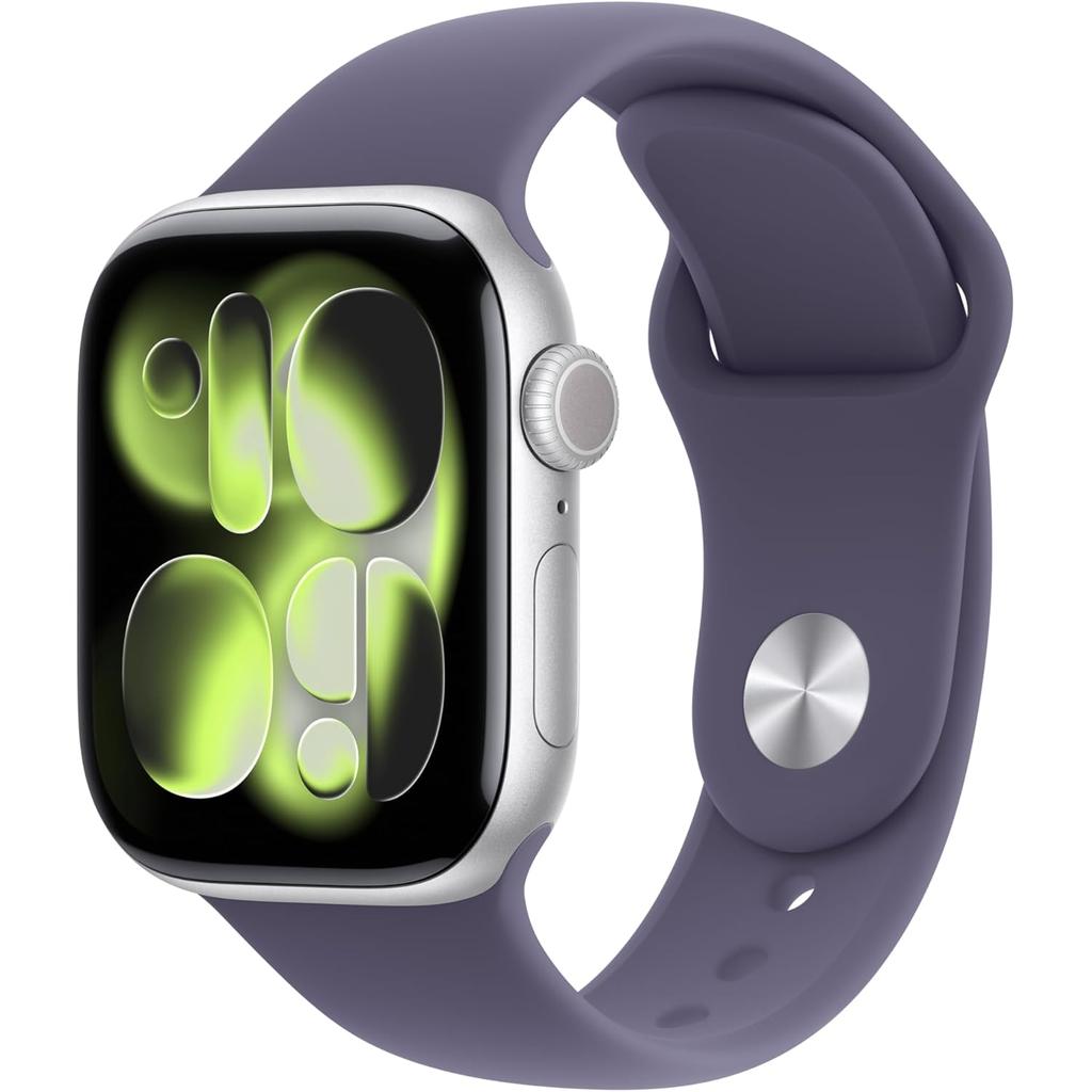 Apple Watch Series 11 (2025) GPS 42 mm - Aluminium Silver - Sport band Purple Reconditionné - Apple refurbished available on Backmarket