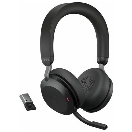 Jabra Evolve2 75 UC USB-A -Black-CR Noise cancelling Headphone Bluetooth with microphone - Black Reconditionné - Jabra refurbished available on Backmarket