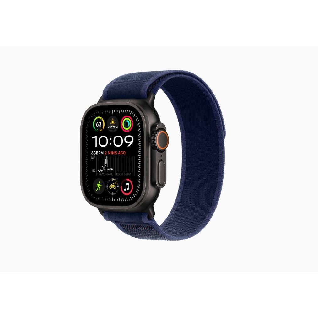 Apple Watch Ultra 2 (2024) GPS + Cellular 49 mm - Titanium Black - Trail loop Blue Reconditionné - Apple refurbished available on Backmarket