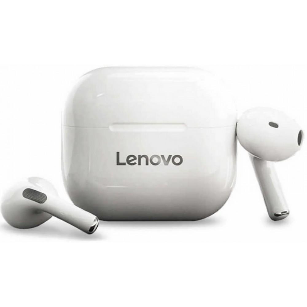 Lenovo LivePods LP40 Earbud Bluetooth Earphones - White Refurbished - Lenovo refurbished available on Backmarket