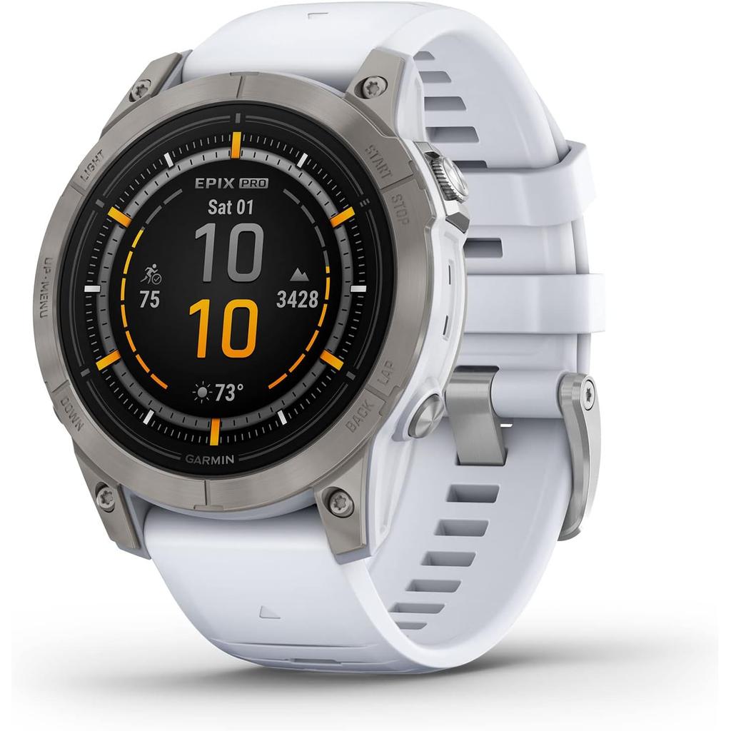 Garmin Epix Pro (Gen 2) Standard Bluetooth 47 mm - White Refurbished - Garmin refurbished available on Backmarket