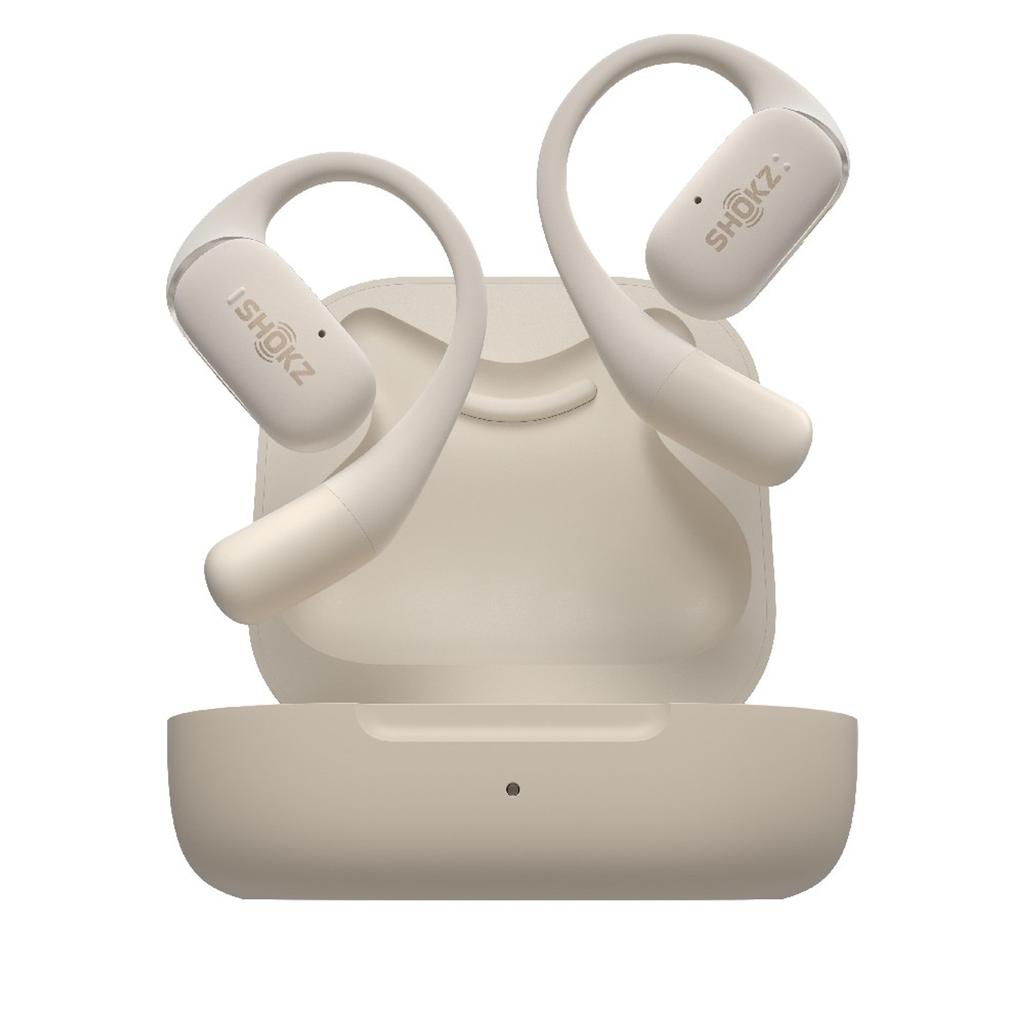 Shokz OpenFit T910 Earbud Noise-Cancelling Bluetooth Earphones - Beige Refurbished - Shokz (also known as AfterShokz) refurbished available on Backmarket