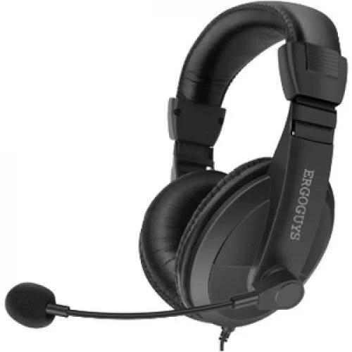 Ergoguys EG-55BLK Gaming Headphone with microphone - Black Reconditionné - Ergoguys refurbished available on Backmarket