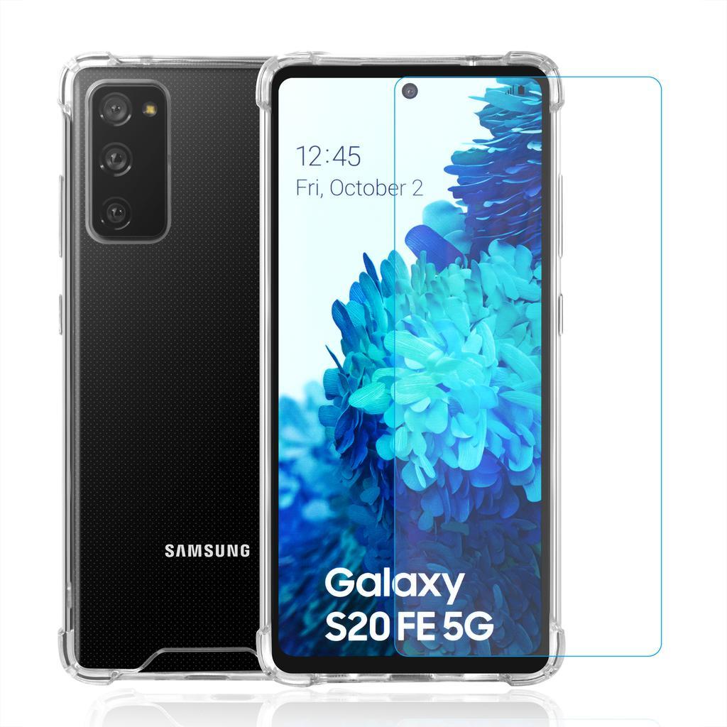 Galaxy S20 FE/Galaxy S20 FE 5G case and 2 protective screens - Recycled plastic - Transparent Refurbished - EcoTech (si c'est une marque connue, sin refurbished available on Backmarket