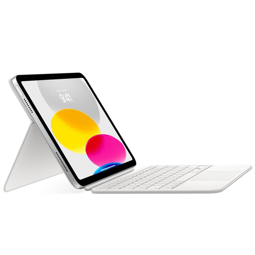 iPad Magic Keyboard Folio (iPad not included) 10.9"" (2022) Wireless - White - QWERTY - English (US) Reconditionné - Apple refurbished available on Backmarket