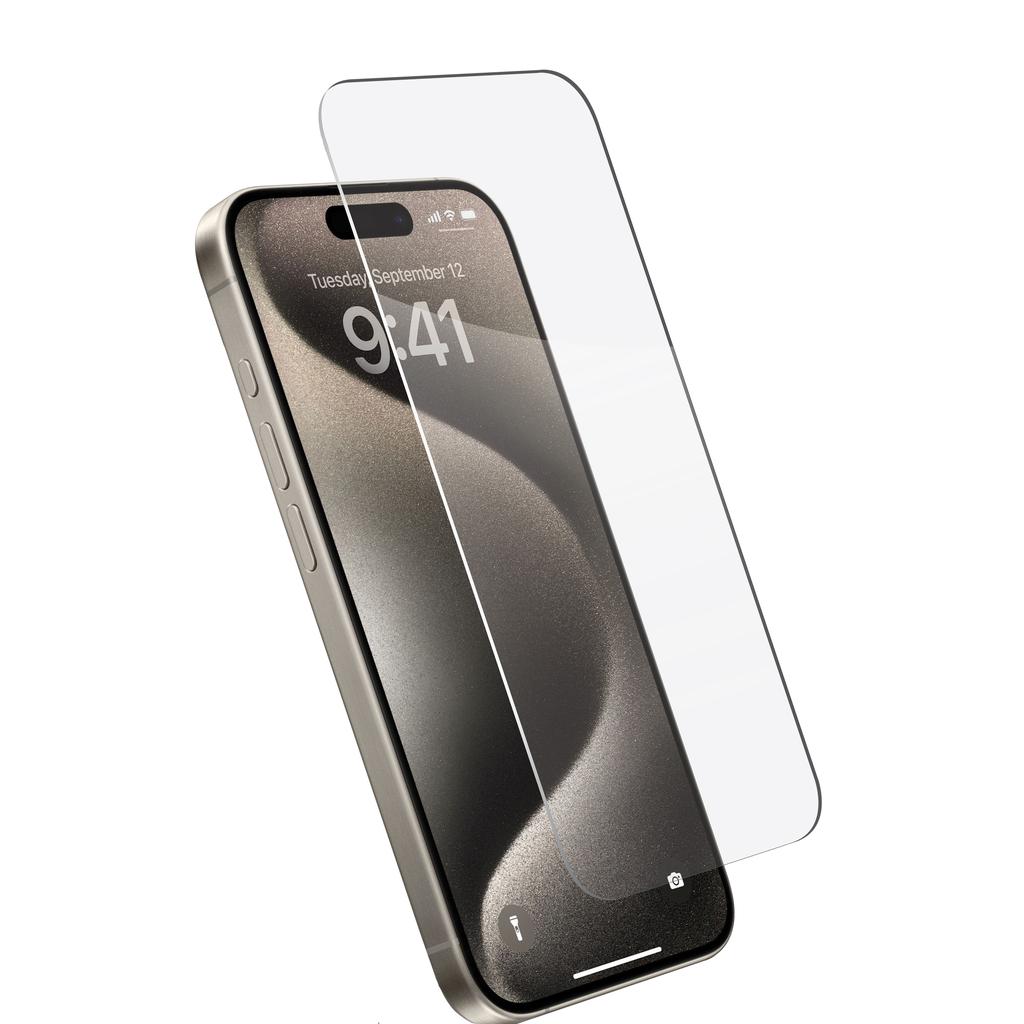 Tempered Glass Screen Protector for iPhone 16 & 15/15 Pro Refurbished - N/A (ou "xBase" si vous considérez que c refurbished available on Backmarket