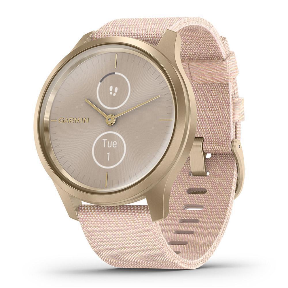 Garmin Smart Watch vivomove Style HR GPS - Blush Pink/Light Gold Reconditionné - Garmin refurbished available on Backmarket