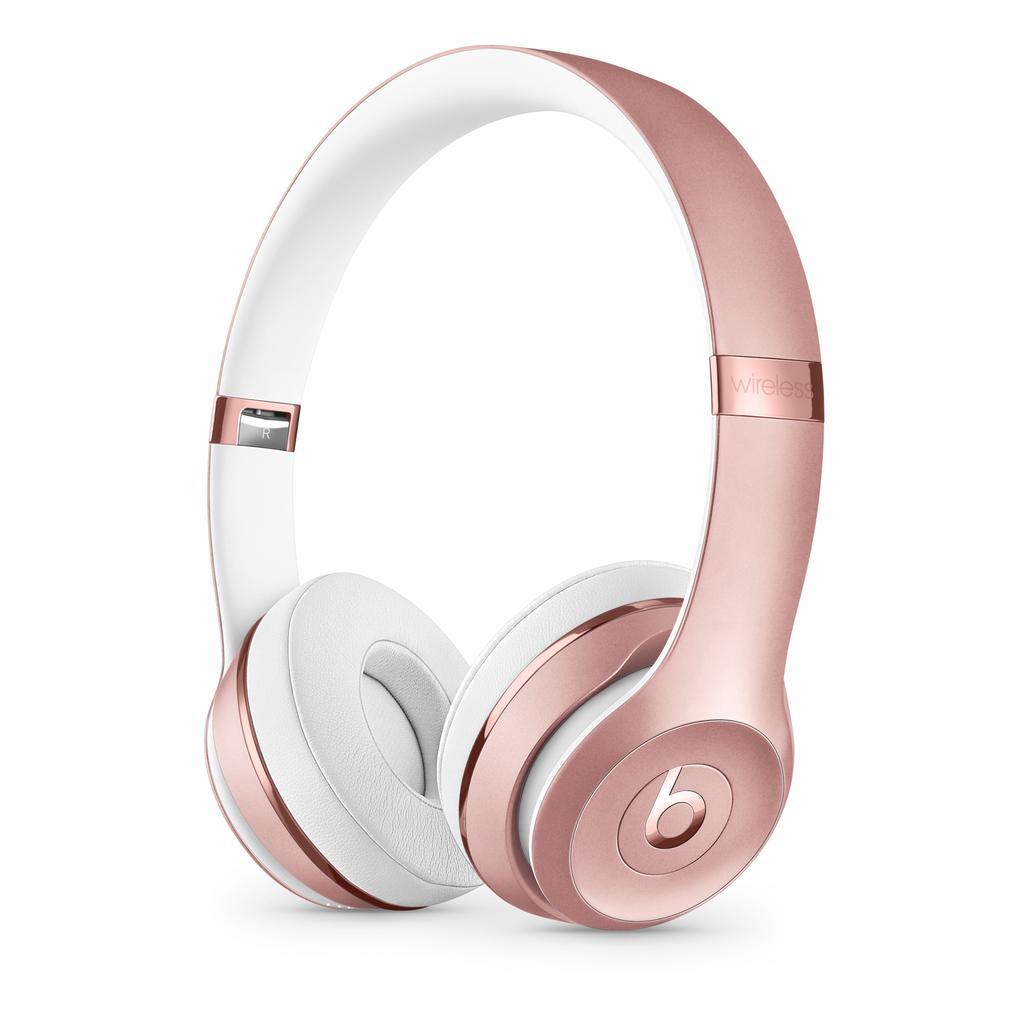 Beats Solo3 Wireless Headphone Bluetooth - Rose Gold Refurbished - Beats by Dre refurbished available on Backmarket