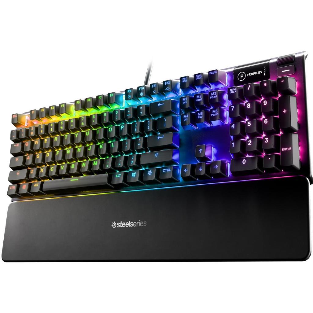 Steelseries Keyboard QWERTY Wireless Backlit Keyboard Apex 5 Hybrid Refurbished - SteelSeries refurbished available on Backmarket